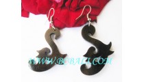 Tropical Woods Earring Hand Made